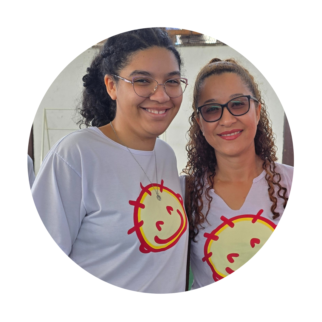 Família acolhida Casa Aura